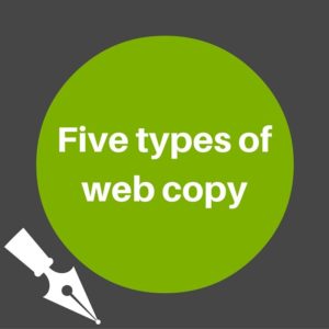 Five types of Web Copy