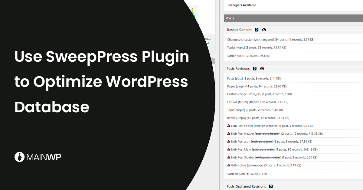 How to Use SweepPress WordPress Plugin for Site Database Optimization