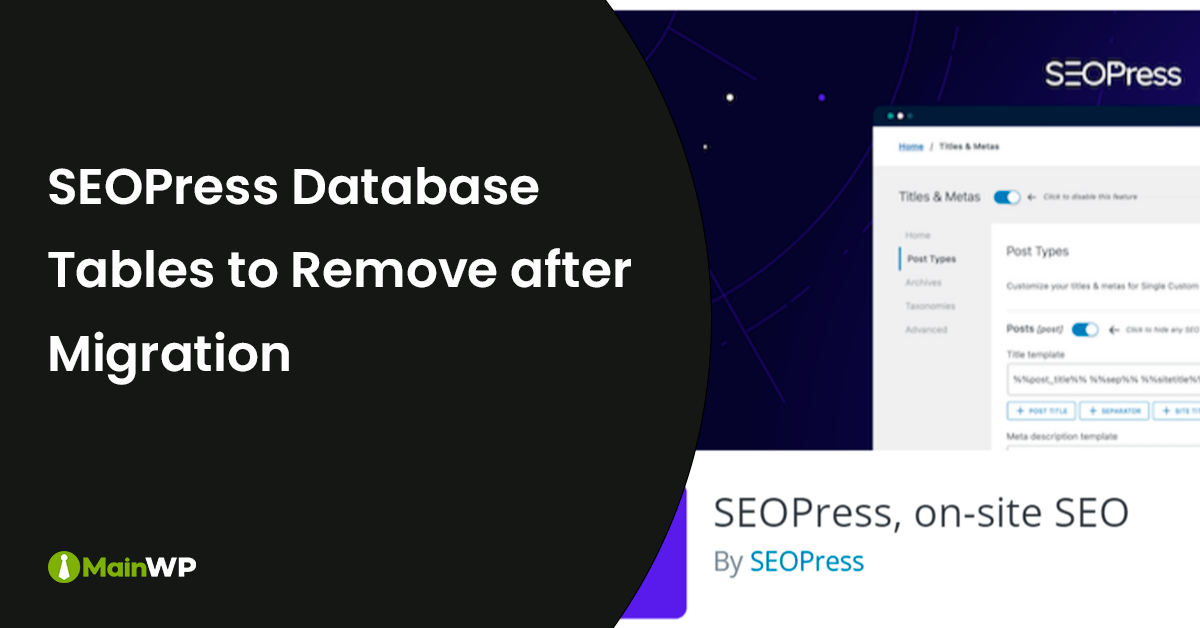 SEOPress Data Remove