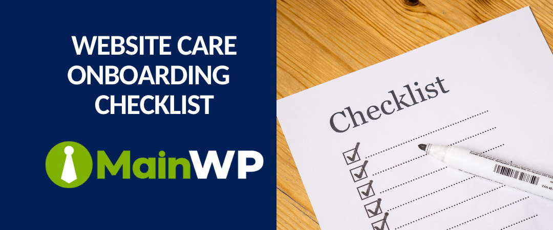 website care onboarding checklist