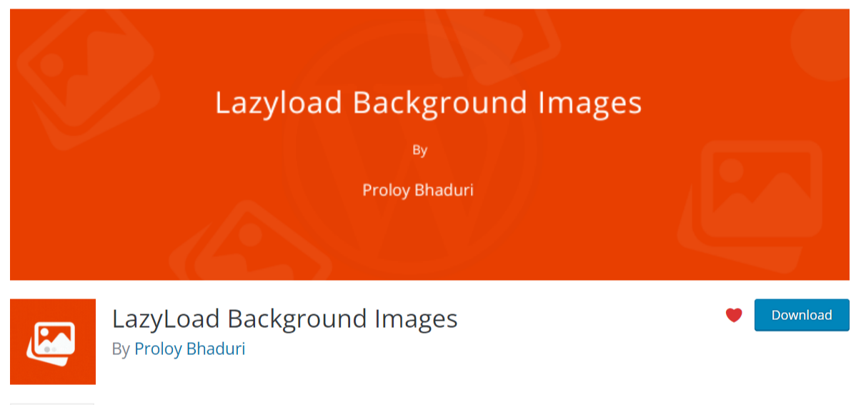 Lazy Load Background Images Plugin
