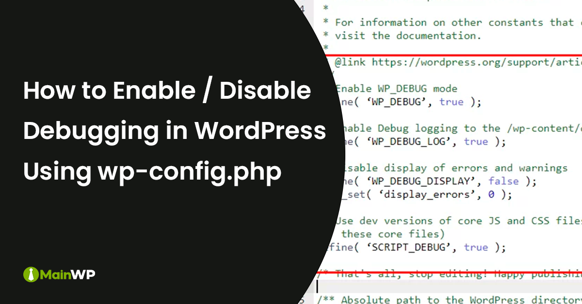 Enable | Disable Debugging WordPress