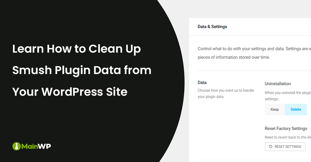 Remove Smush Plugin Data - WordPress