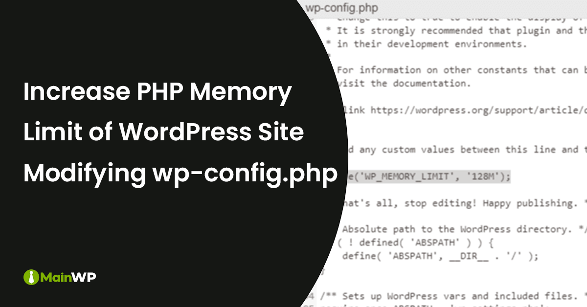 Increase PHP Memory Limit - WordPress