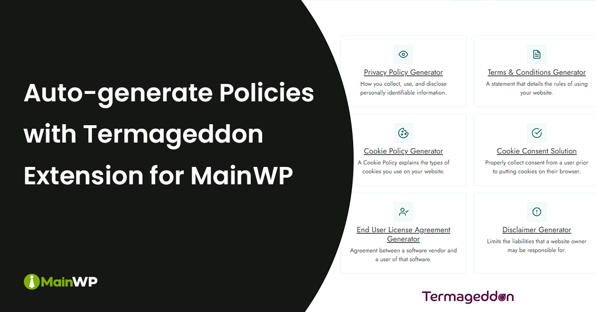 Introducing Termageddon Extension for MainWP