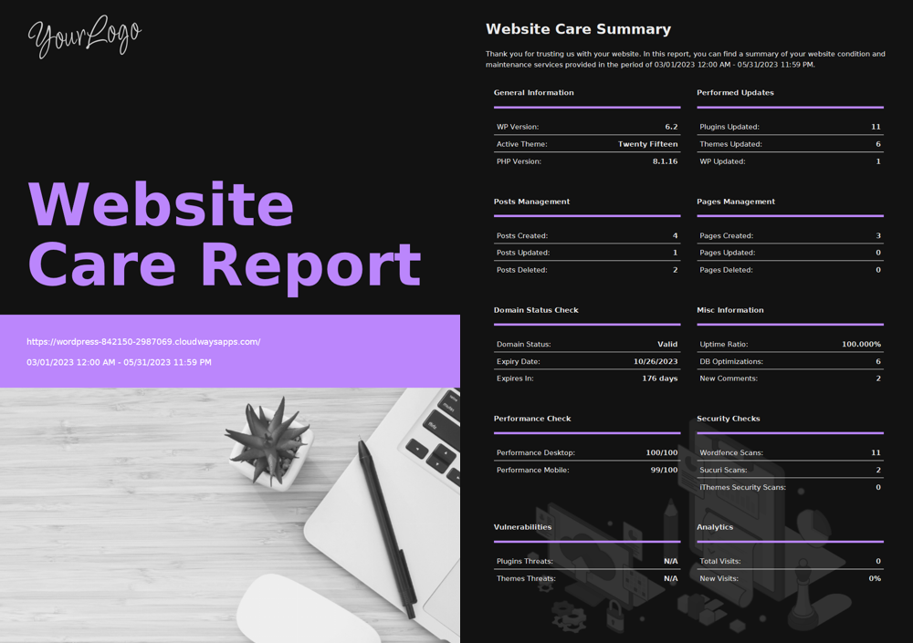 New Client Report Template